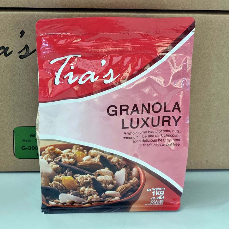 Tia's Luxury Granola 1Kg Box Of 12