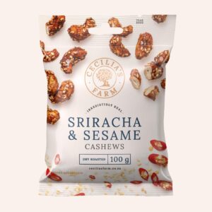 CW - Sriracha & Sesame Cashews 100g Box Of 12