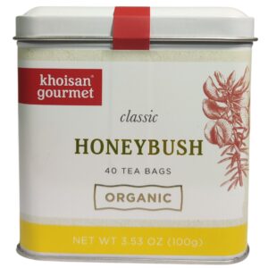 Khoisan Gourmet - Tea Tin Organic Honeybush 40x 100g Teabags