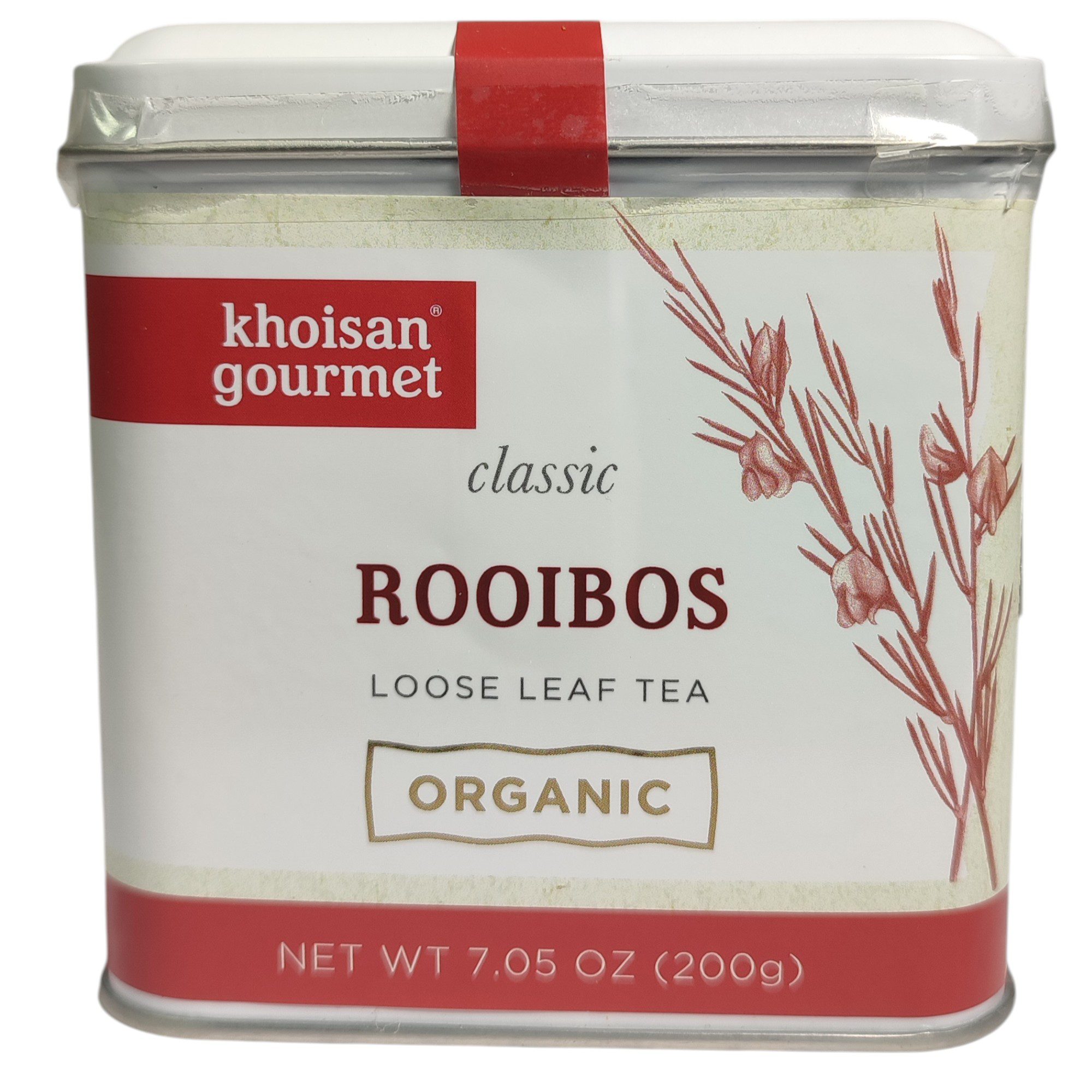 Khoisan Gourmet - Tea Tin Organic Rooibos Loose Leaf 200g