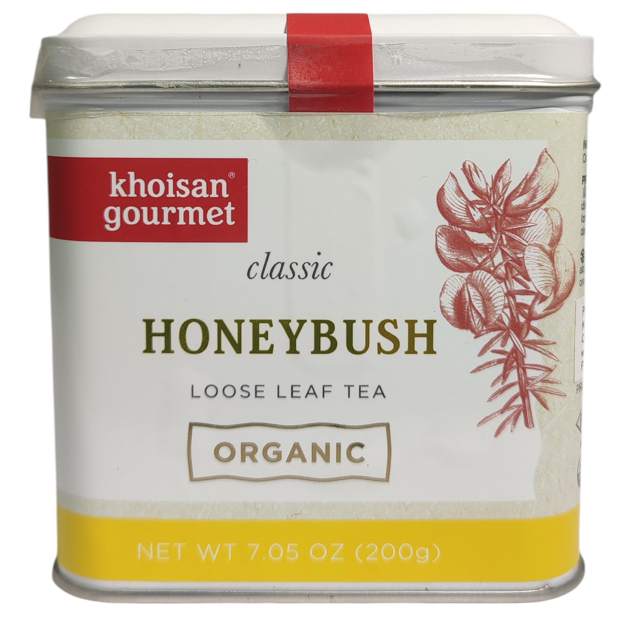 Khoisan Gourmet - Tea Tin Organic Honeybush Loose Leaf 200g