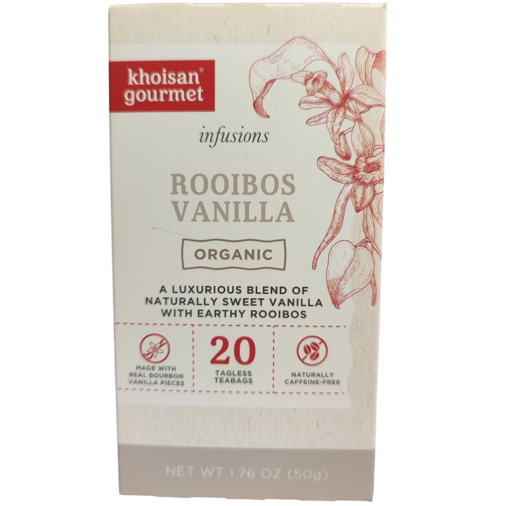 Khoisan Gourmet - Organic Rooibos Vanilla Infusion 50g (20x2.5g)