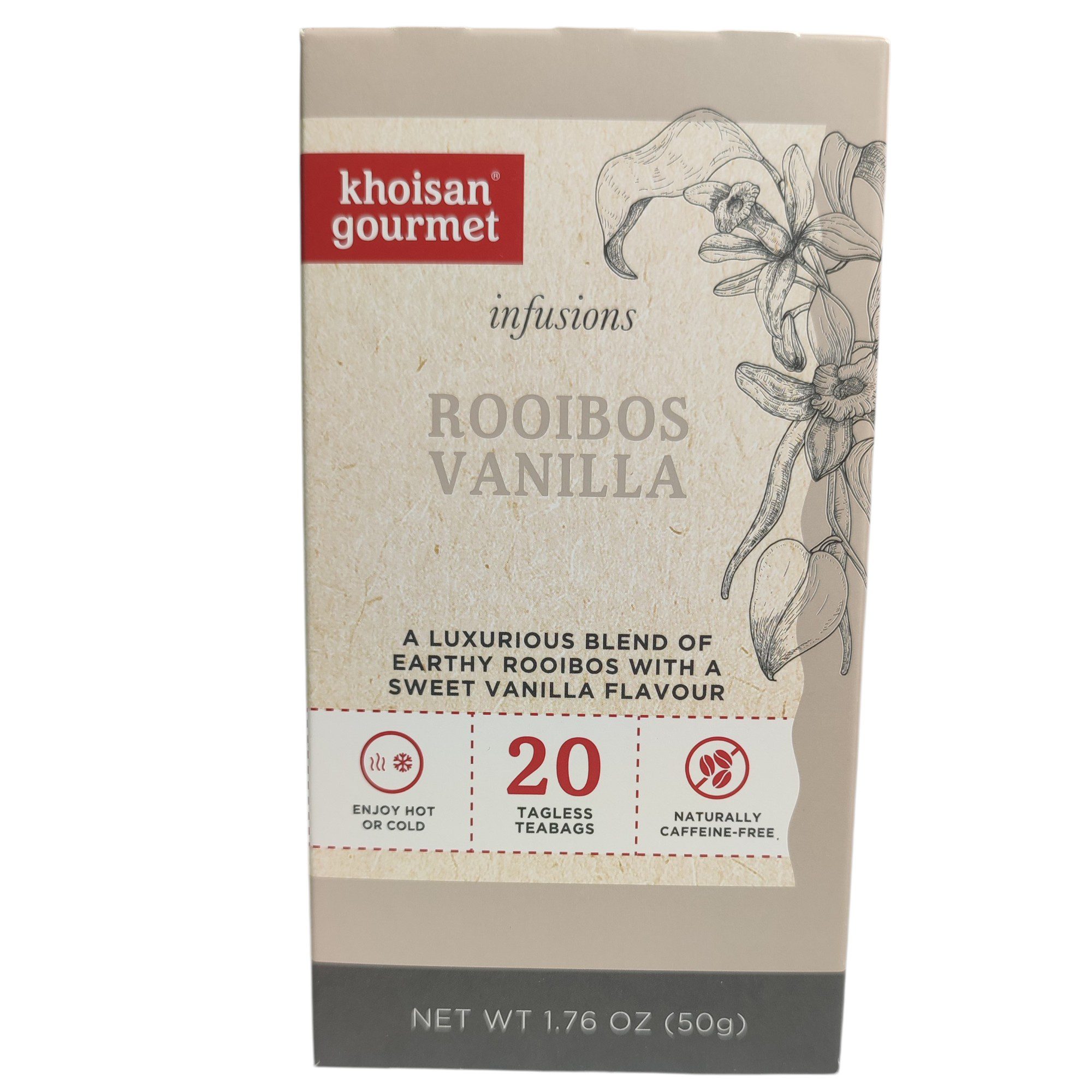 Khoisan Gourmet - Rooibos Vanilla Infusion 50g (20x2.5g)