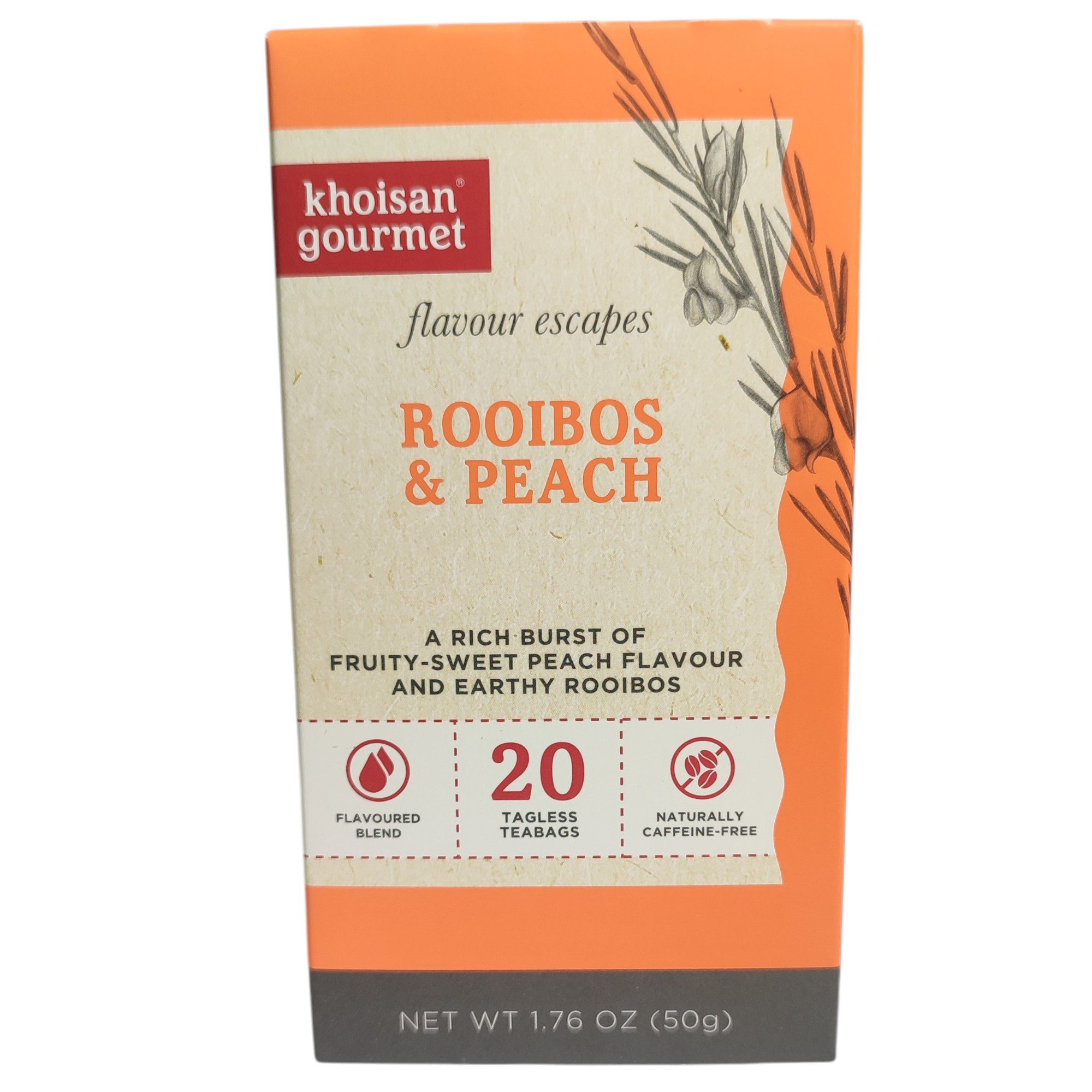 Khoisan Gourmet - Rooibos Peach 20 Bags