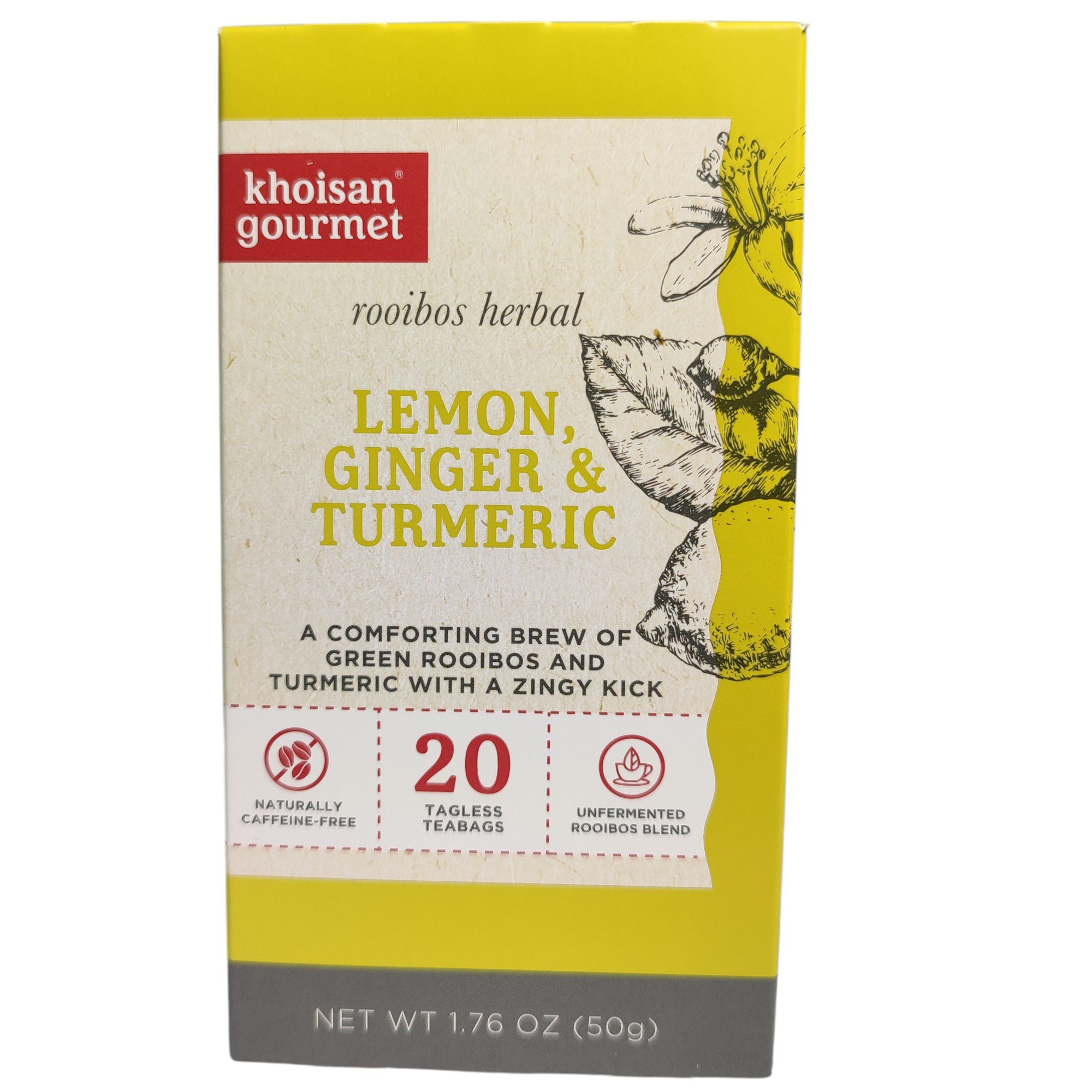 Khoisan Gourmet - Rooibos Lemon, Ginger & Tumeric
