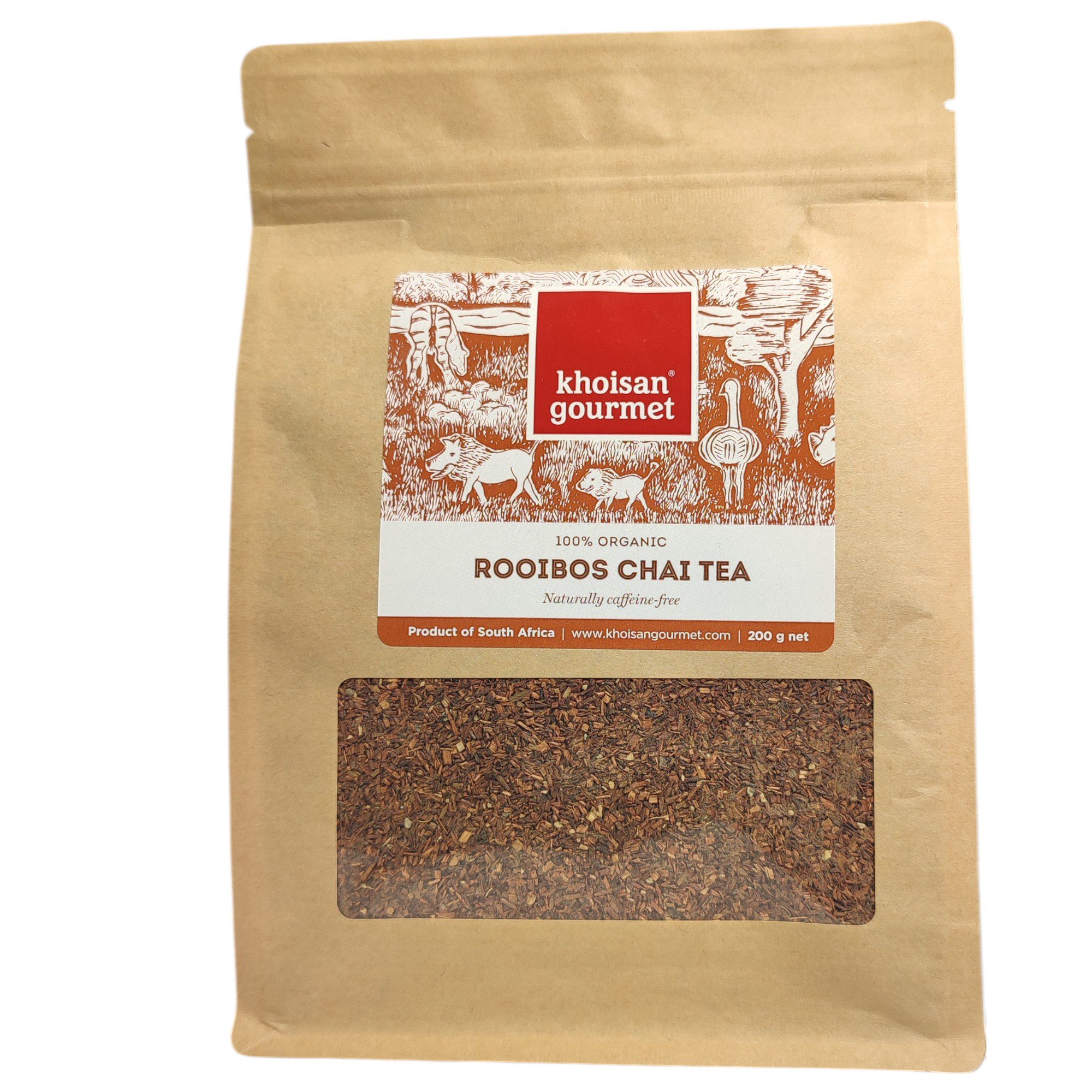 Khoisan Gourmet - Organic Rooibos Chai Tea Ziplock Bags