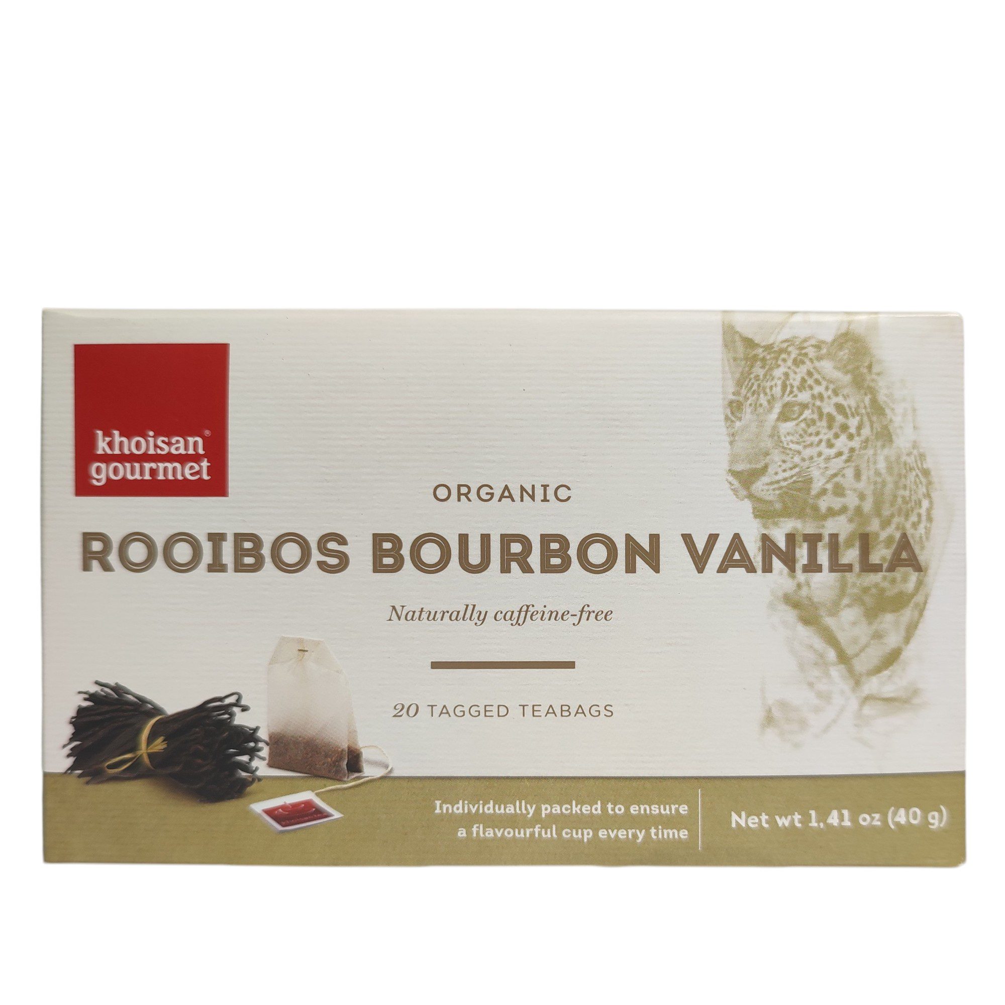 Khoisan Gourmet - 100% Organic Bourbon Vanilla Tea 40g