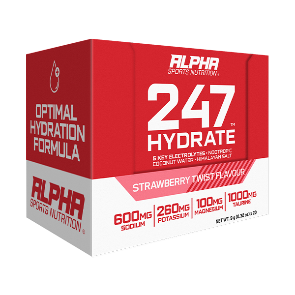 Alpha - 247 Hydrate: Strawberry Twist (box of 20 sachets)