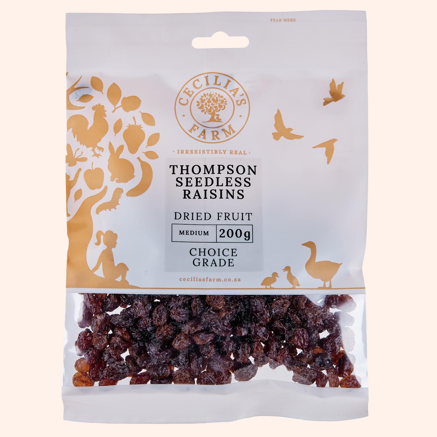 CW - Thompsons Seedless Raisins 200g (case of 12)