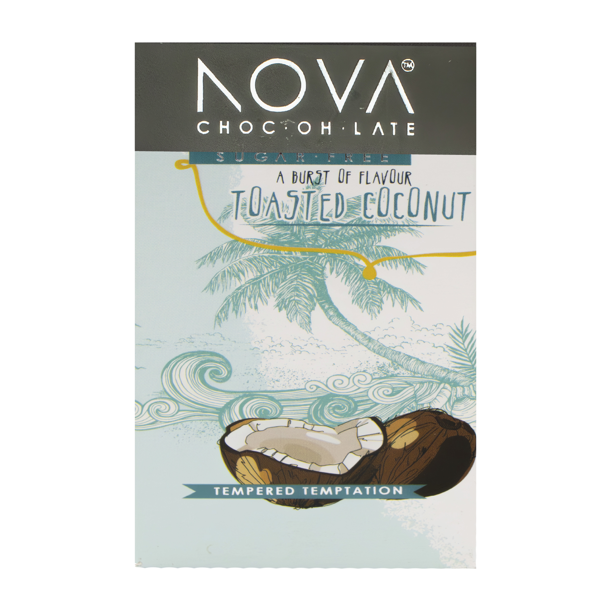 Nova - Milk Coconut Chocolate Slab 12 x 100g