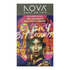 Nova - Milk Salted Caramel Chocolate Slab 12 x 100g