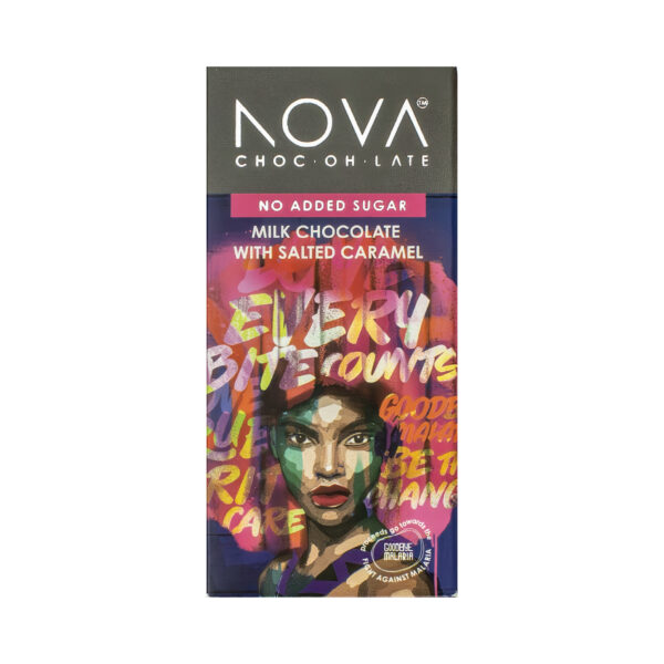 Nova - Milk Salted Caramel Chocolate Slab 20 x 40g