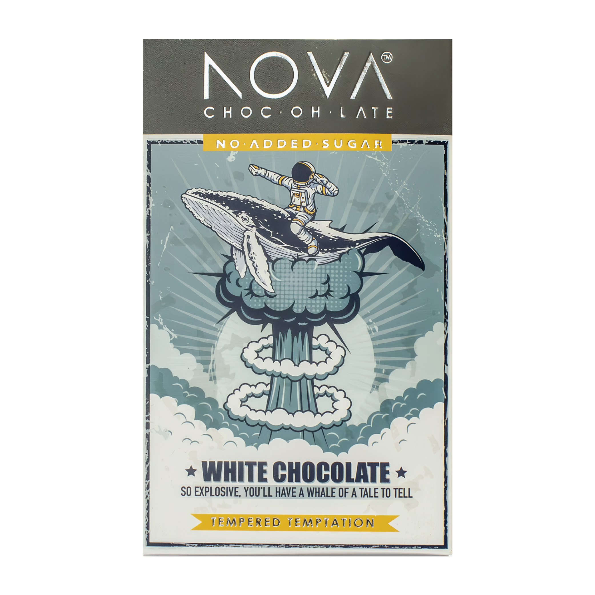 Nova - White Plain Chocolate Slab 12 x 100g