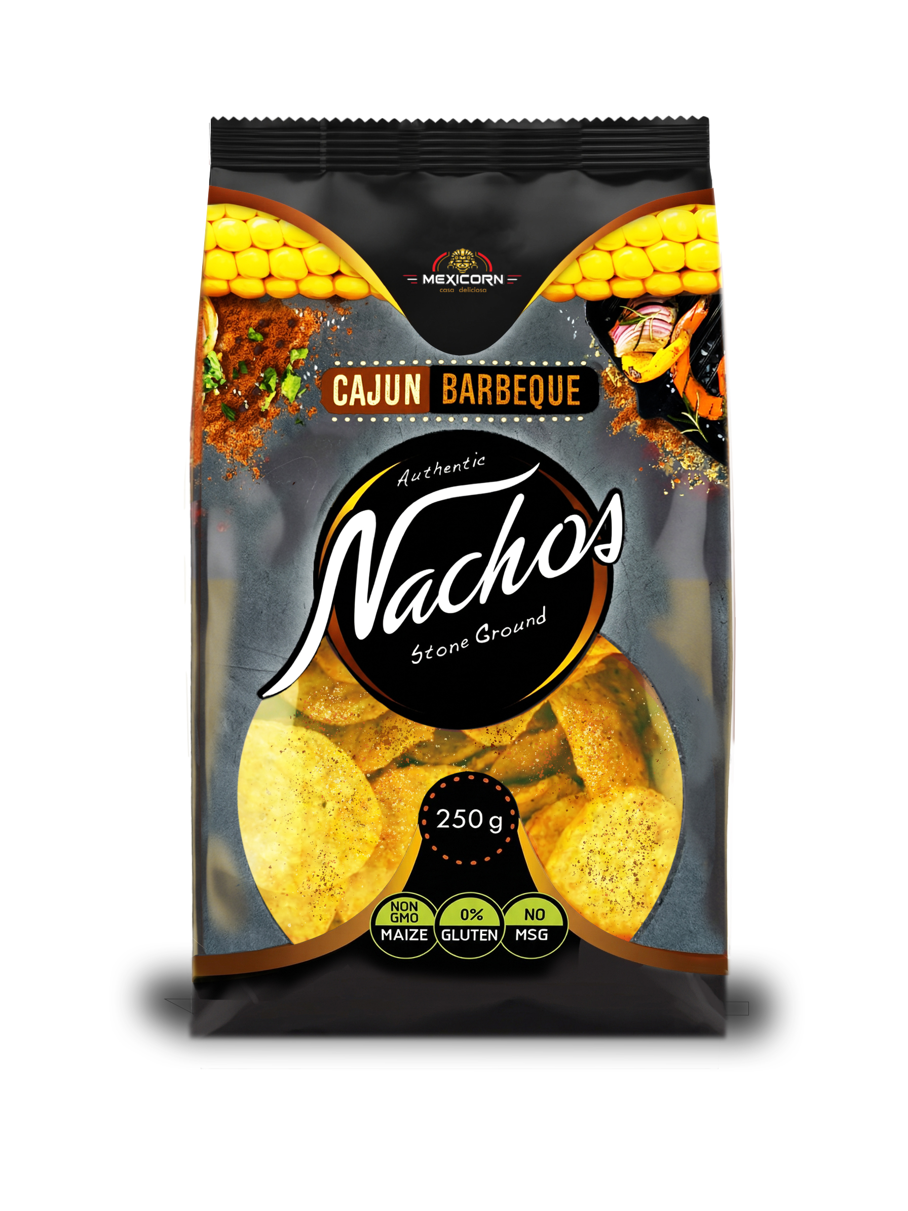 MEXICORN Nachos - Cajun BBQ - 9x 250g