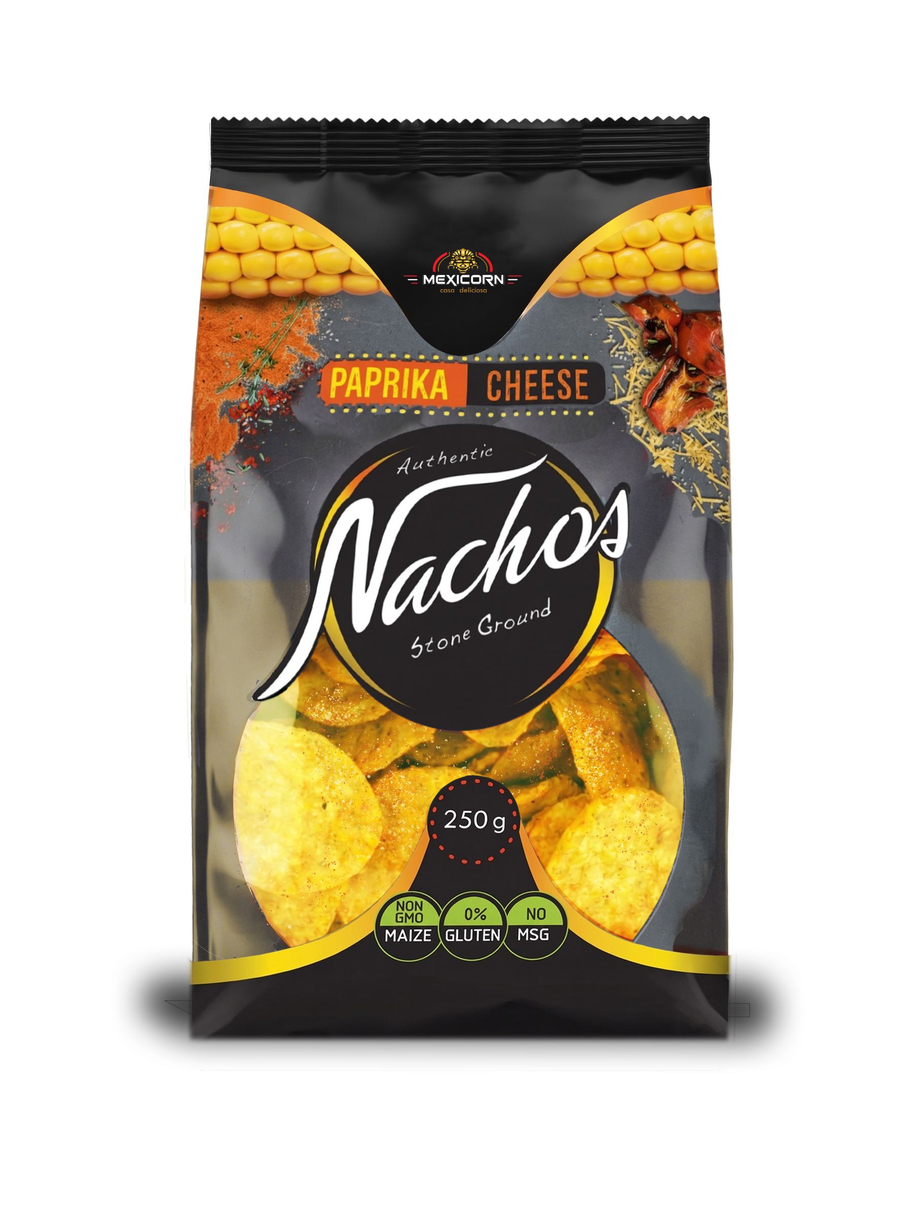 MEXICORN Nachos - Paprika Cheese - 9x 250g