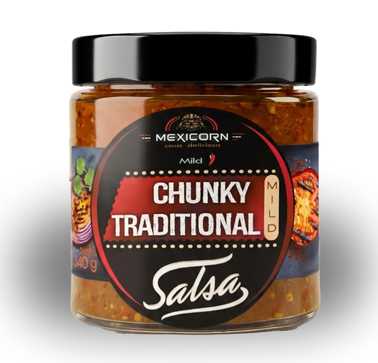 MEXICORN Traditional Chunky Salsa 8x 290g